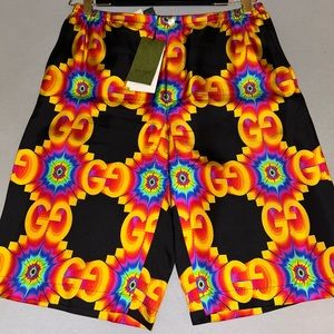 Gucci GG Kaleidoscope Silk Shorts